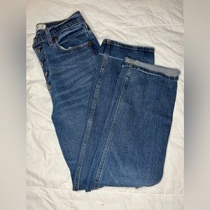 Abercrombie and Fitch Ankle Straight Ultra High Rise Jeans